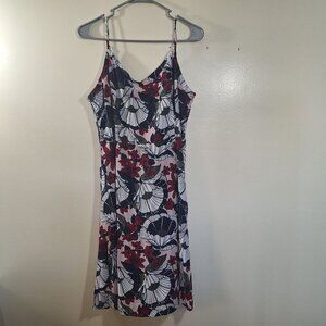 Loft floral spahghetti Strap dress size 16